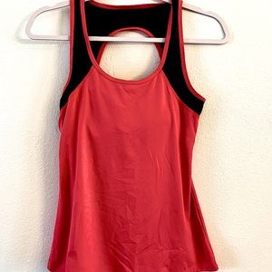 Bright Pink Fabletics Tank Top with Built in Bra